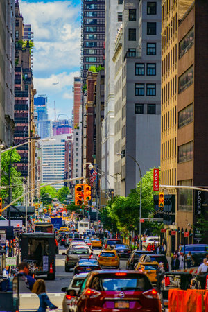 new york cityscape. Shooting Location: new york, manhattanの写真素材