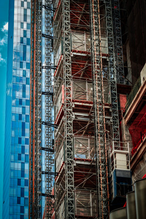 Buildings under construction. Shooting Location: new york, manhattan
