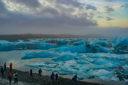 Jokulsarlon glacier lagoon. Shooting Location: Iceland, Reykjavik