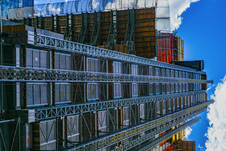 Construction scene in New York. Shooting Location: new york, manhattanの写真素材