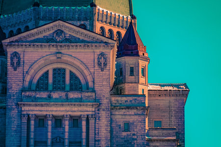 Saint-Joseph Chapel (Montreal). Shooting Location: montreal, canadaの写真素材