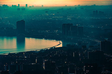 Toronto buildings (from CN Tower). Shooting Location: Torontoの写真素材