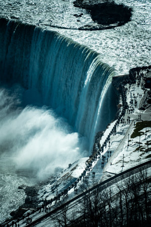 winter scenery of niagara falls. Shooting Location: Torontoの写真素材
