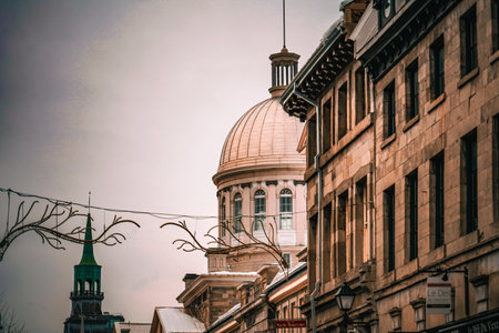 Historic buildings (Montreal). Shooting Location: montreal, canadaの写真素材
