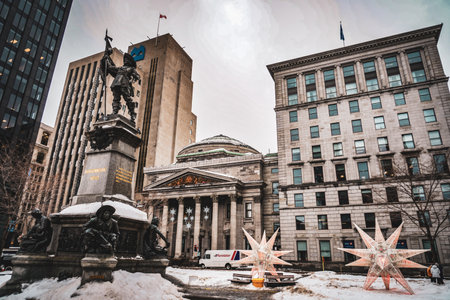 historic architecture of montreal. Shooting Location: montreal, canadaの写真素材