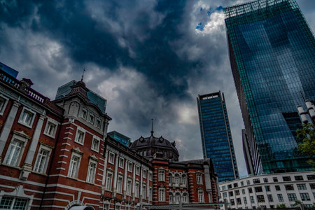 Classic design of Tokyo Station. Shooting Location: Chiyoda Ward, Tokyoの写真素材