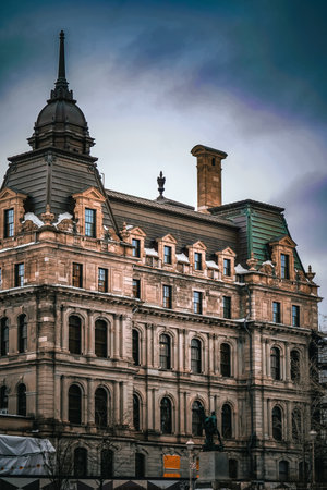 Montreal City Hall (Canada). Shooting Location: montreal, canadaの写真素材