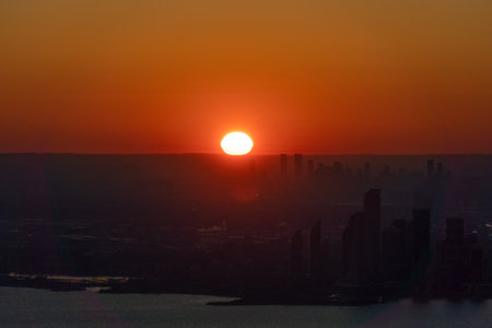 Twilight scene in Toronto. Shooting Location: Torontoの写真素材