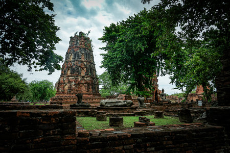Ayutthaya ruins (Kingdom of Thailand). Shooting Location: Thailand, Ayutthayaの写真素材