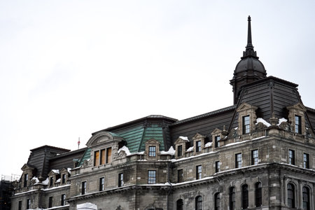 Montreal City Hall (Canada). Shooting Location: montreal, canadaの写真素材