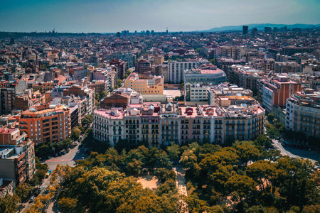 Barcelona city center and squares. Shooting Location: Spain, Barcelona