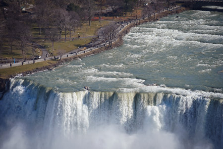Niagara falls and river landscape. Shooting Location: Torontoの写真素材