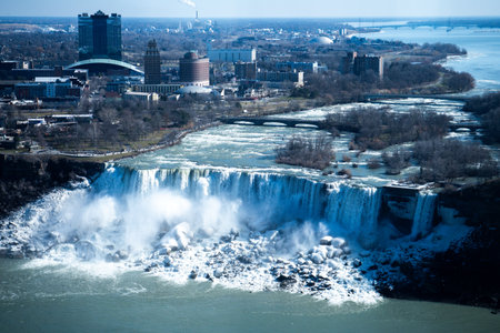 Niagara Falls and spray. Shooting Location: Torontoの写真素材