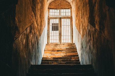 historic staircase view. Shooting Location: Spain
