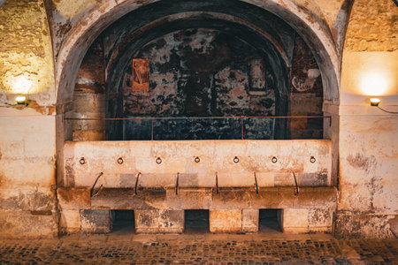 stone water fountain