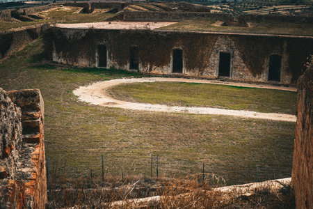 San Ferran Castle exterior wall. Shooting Location: Spain