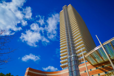 Tower buildings in Fukuoka. Shooting Location: Fukuoka prefecture