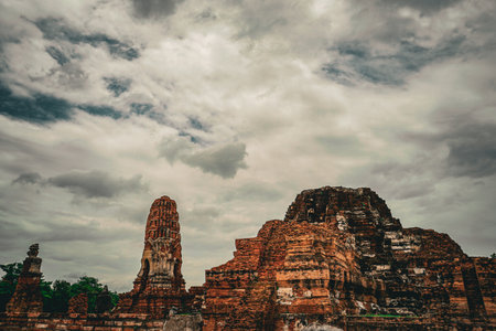 Ayutthaya Historical Park. Shooting Location: Thailand, Ayutthayaの写真素材