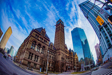 Toronto old city hall and skyscrapers. Shooting Location: Torontoの写真素材