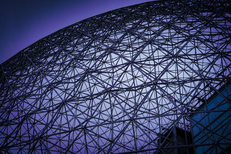 Image of the Montreal Biosphere. Shooting Location: montreal, canadaの写真素材