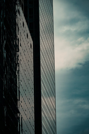 Row of skyscrapers (Hong Kong). Shooting Location: hong kong special administrative region