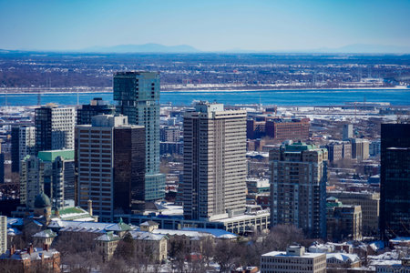 Montreal Riverside (Canada). Shooting Location: montreal, canadaの写真素材