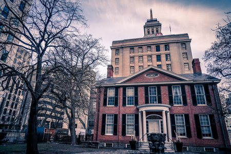 Blue sky and historic architecture. Shooting Location: Torontoの写真素材