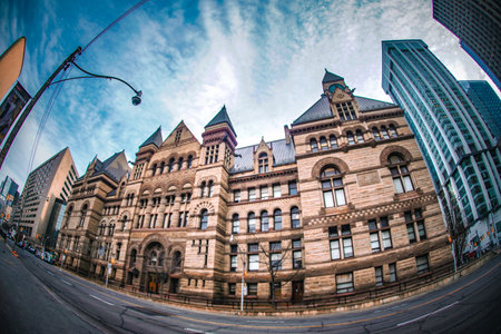 Toronto old city hall and skyscrapers. Shooting Location: Torontoの写真素材