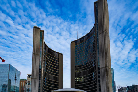 toronto city hall and sky. Shooting Location: Torontoの写真素材