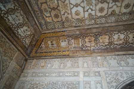 diwane kaas ceiling decoration. Shooting Location: Indiaの写真素材