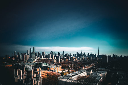 CN Tower and cityscape. Shooting Location: Torontoの写真素材