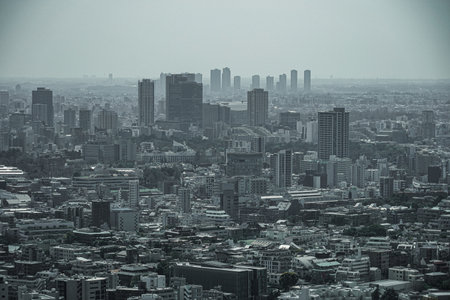 Urban landscape of Minato Ward, Tokyo. Shooting Location: Minato Ward, Tokyoの写真素材