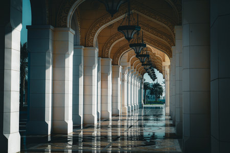 archway of shadow and light. Shooting Location: abu dhabi