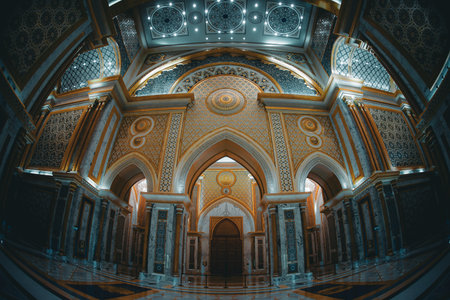 The Magnificence of the Golden Hall. Shooting Location: Abu Dhabiの写真素材