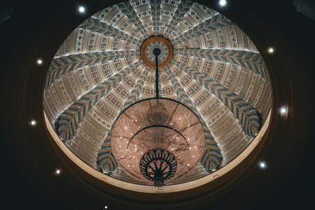 Magnificent palace dome. Shooting Location: Abu Dhabiの写真素材