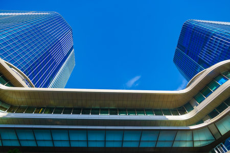 Takanawa Gateway Business District. Shooting Location: Minato Ward, Tokyoの写真素材