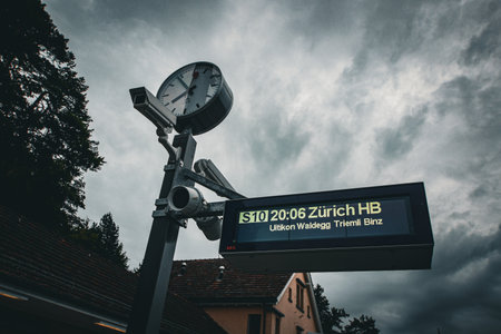 Clock atの写真素材