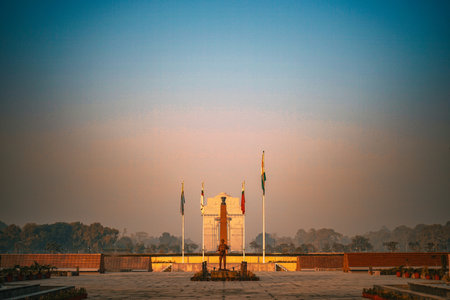 New Delhi War Memorial. Shooting Location: Indiaの写真素材