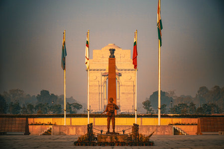 New Delhi War Memorial. Shooting Location: Indiaの写真素材