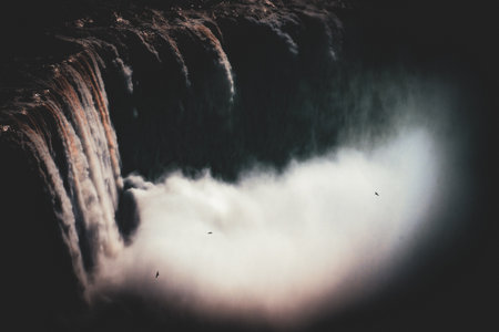 The roar of Niagara Falls.の写真素材