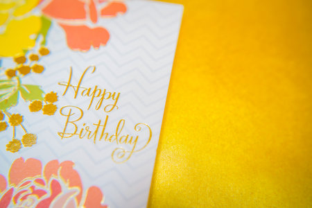 Floral Birthday Card. Shooting Location: Kanagawa Ward, Yokohama Cityの写真素材