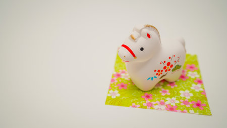 Year of the Horse New Years materials (New Years card materials). Shooting Location: Kanagawa Ward, Yokohama Cityの写真素材