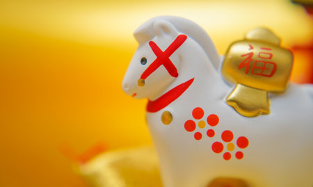 A lucky horse ornament. Shooting Location: Kanagawa Ward, Yokohama City
