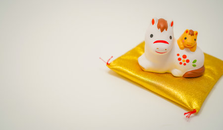 Year of the Horse New Years materials (New Years card materials). Shooting Location: Kanagawa Ward, Yokohama Cityの写真素材