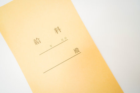 Close-up of a pay envelope. Shooting Location: Kanagawa Ward, Yokohama City