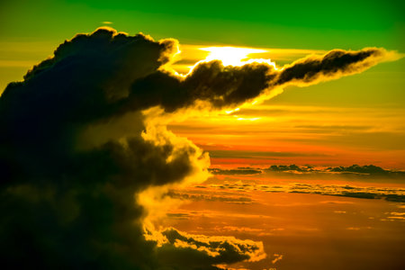 Cloud silhouette. Shooting Location: Sydney, Australia