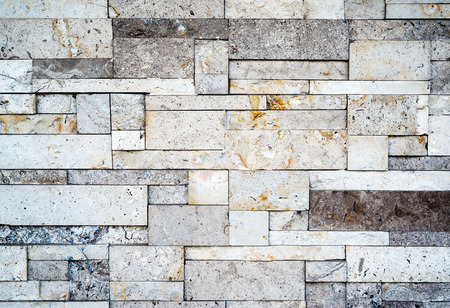 pattern of decorative slate stone wall surfaceの写真素材