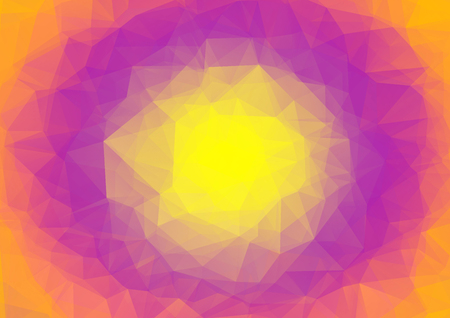 Orange Pink Low polygon Mosaic Background, Creative design for business publishing, Illustration vectorのイラスト素材