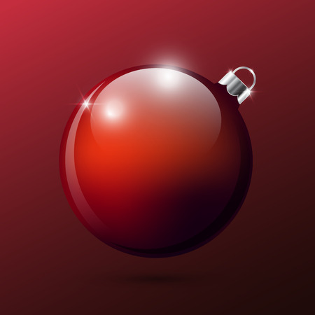 Colorful christmas balls. Set of realistic decorations.のイラスト素材