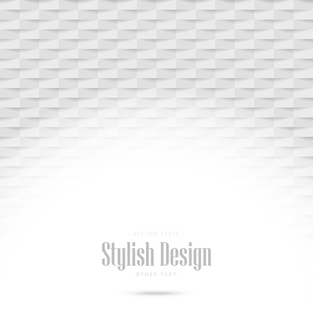 Stylish design white geometric pattern texture, vector illustrationのイラスト素材